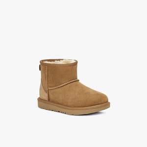 Ugg Classic Mini II Shimmer Klassiska Stövlar Barn Bruna (086237XUO)